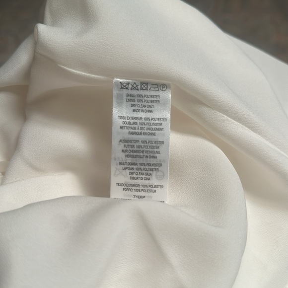 French Connection Sleeveless Dress US Size 12 Off White Cream Lined with Pockets - Picture 6 of 7